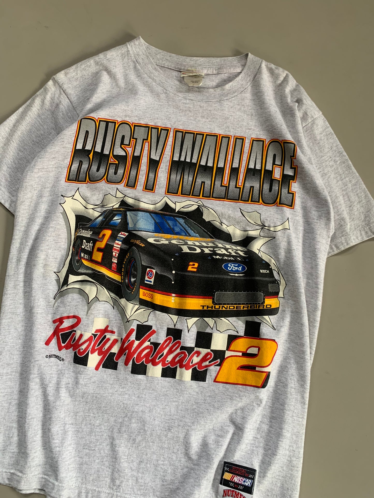 Large 90s Rusty Wallace Break Through Nutmeg T-shirt