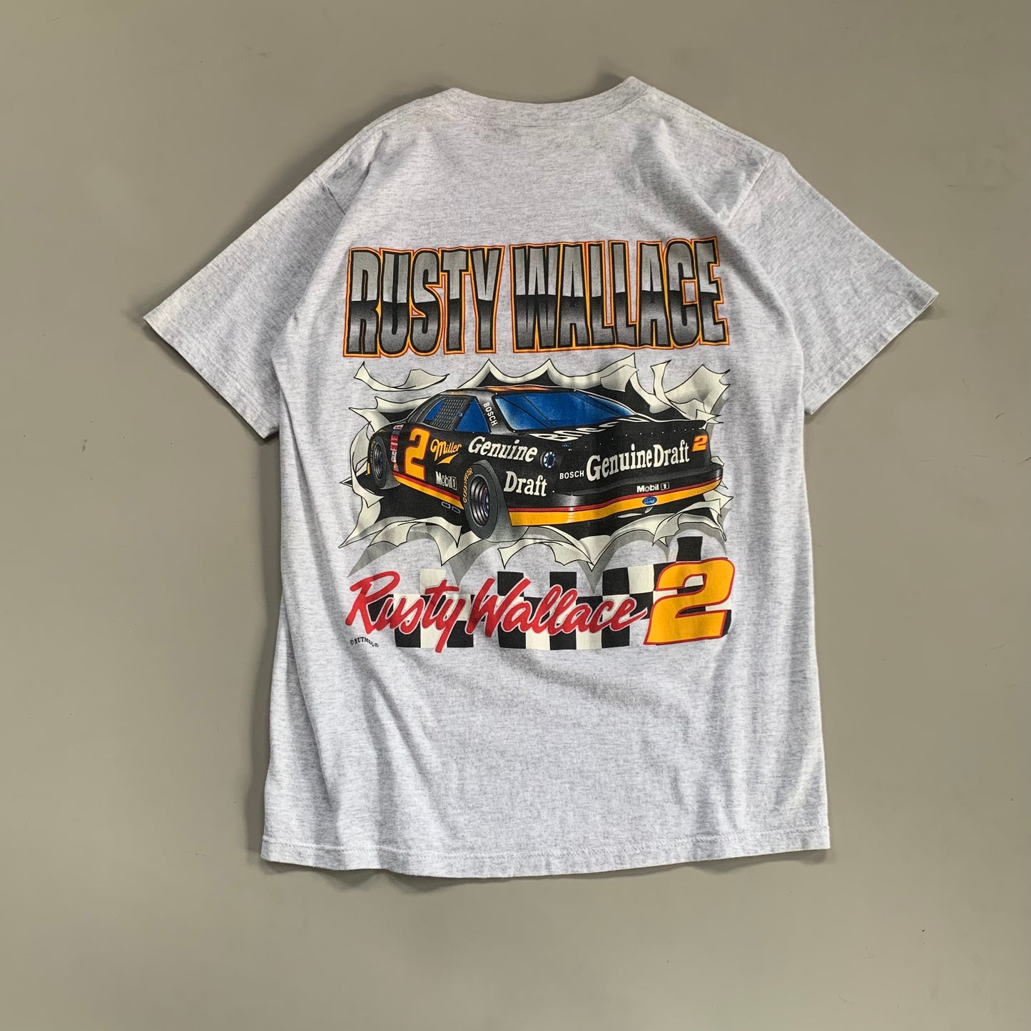 Large 90s Rusty Wallace Break Through Nutmeg T-shirt