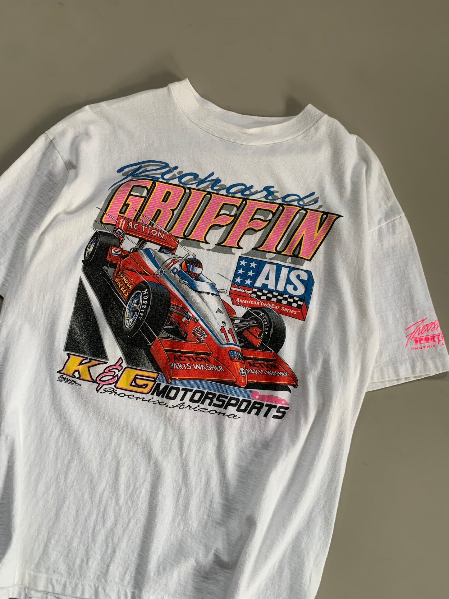 XL 1989 Richard Griffin Indycar T-shirt