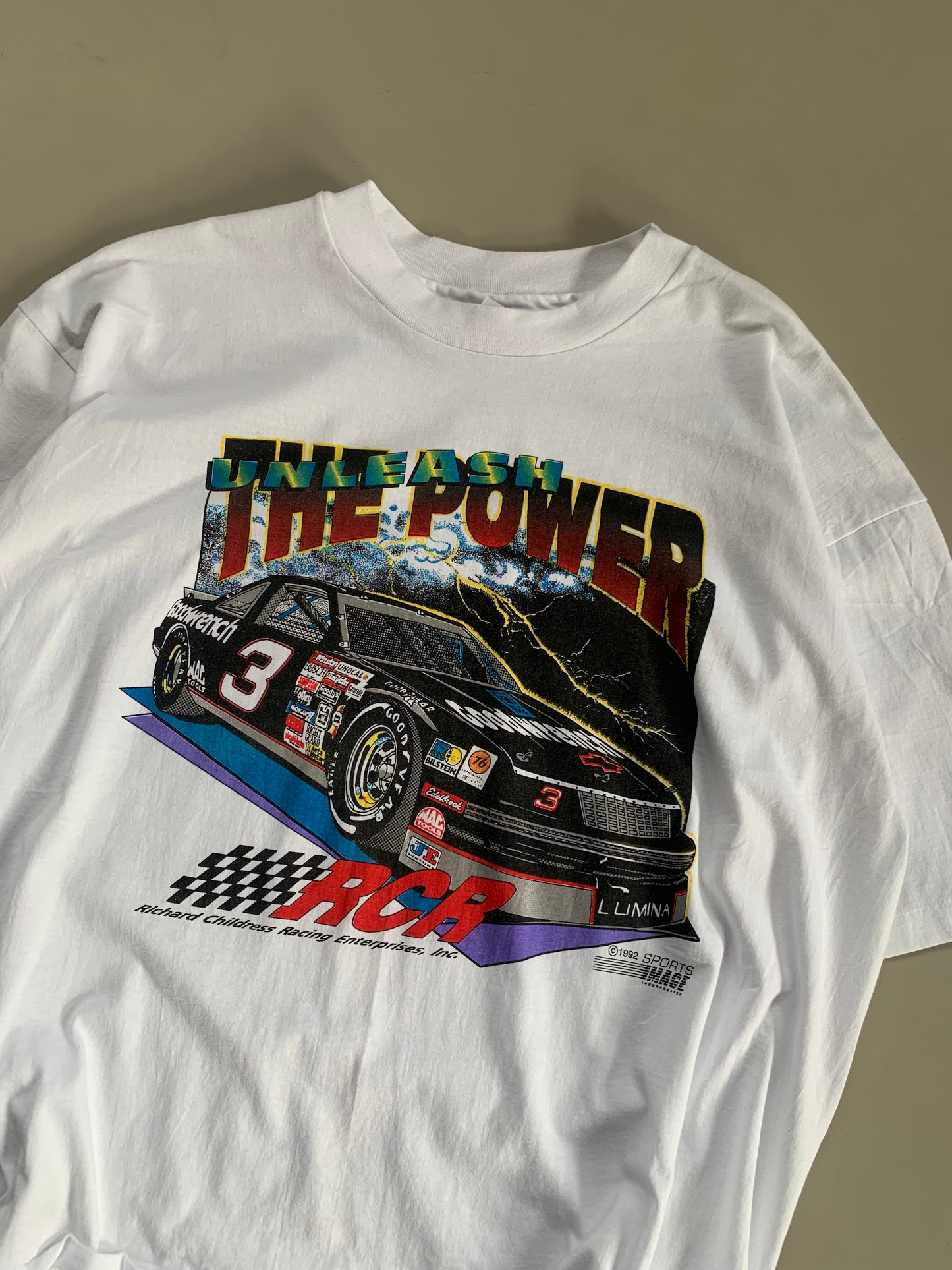XXL 1992 Dale Earnhardt Unleash the Power T-shirt