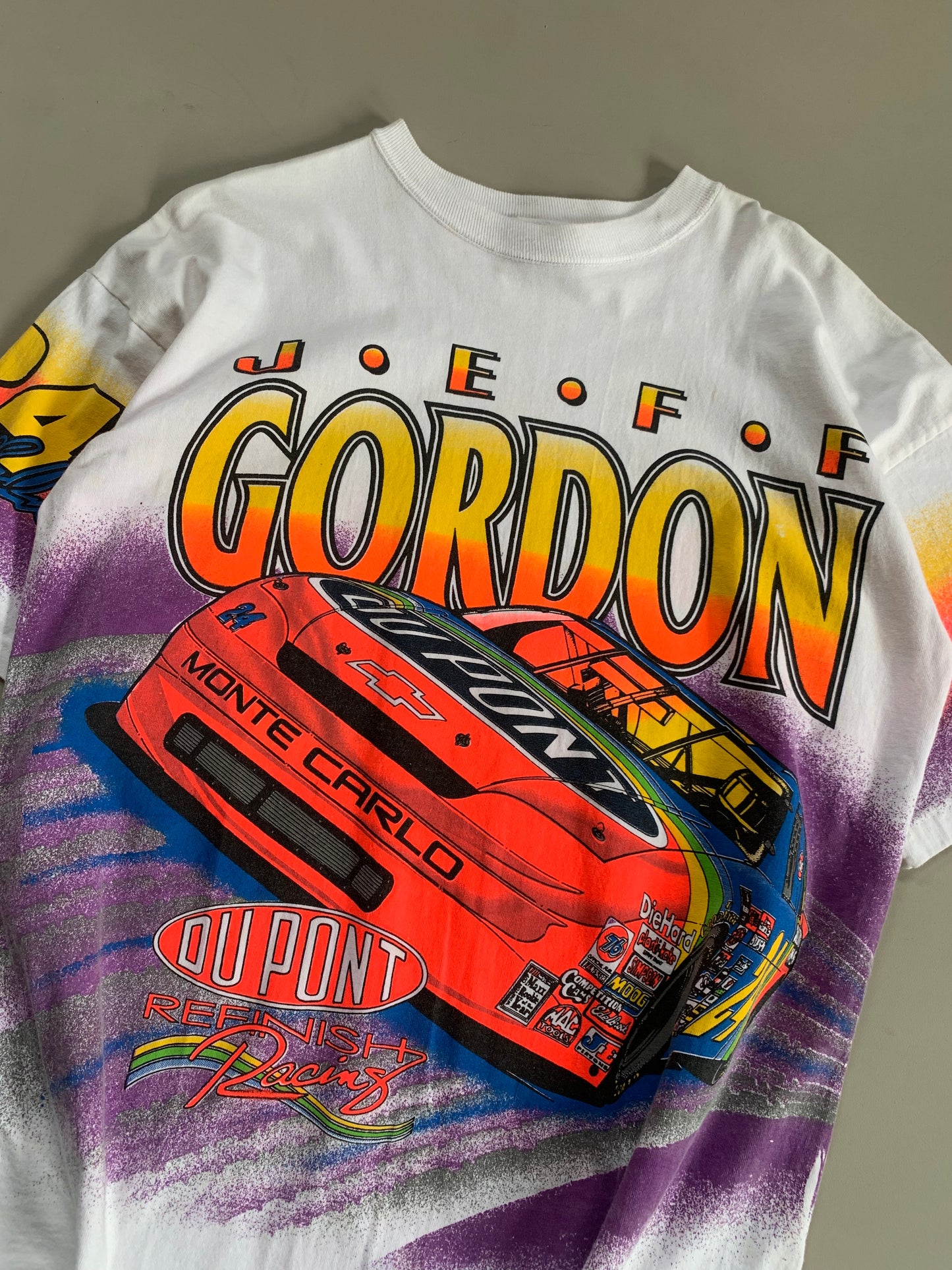 Large 1995 Jeff Gordon Life in the Fast Lane AOP T-shirt