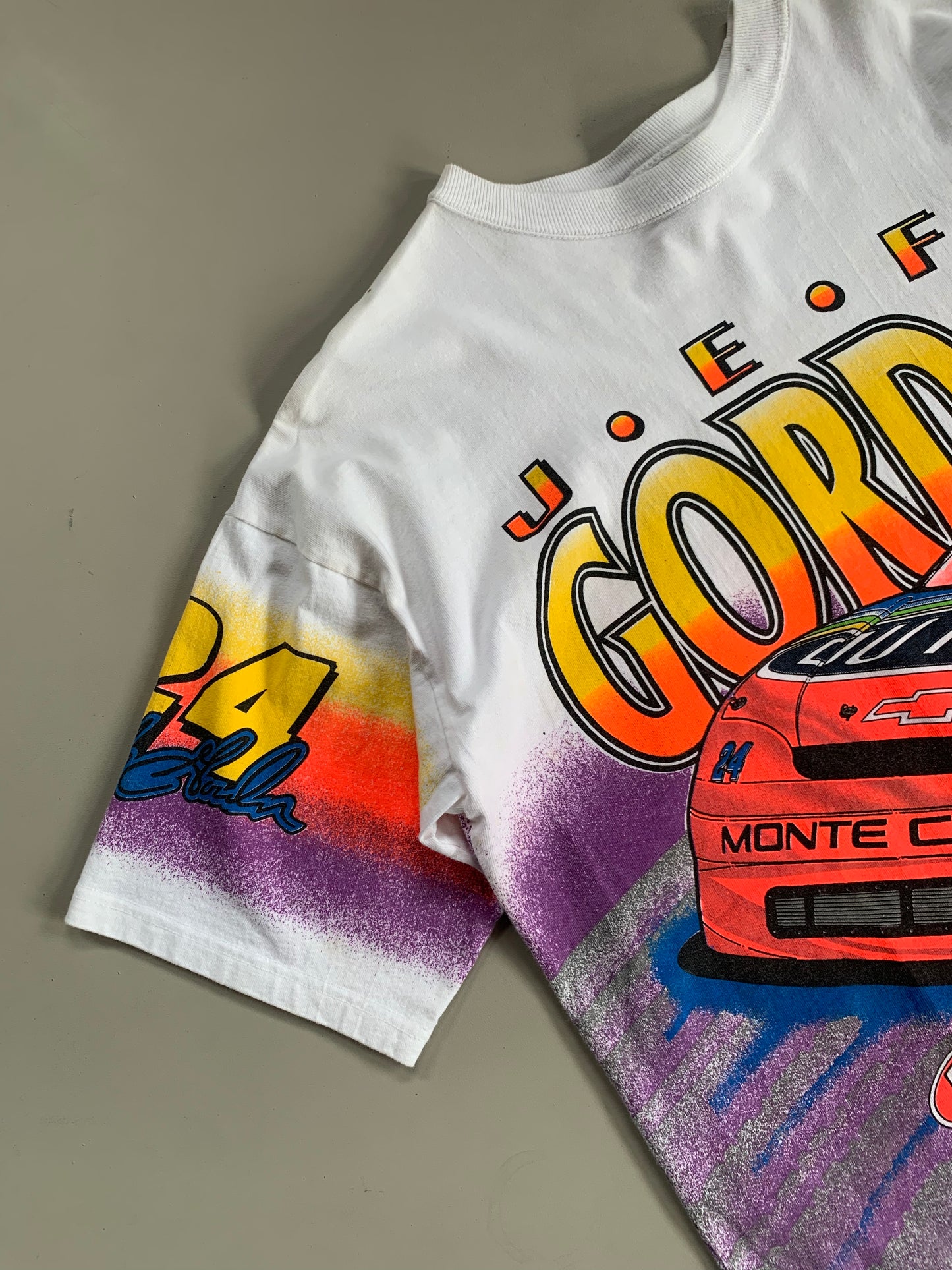 Large 1995 Jeff Gordon Life in the Fast Lane AOP T-shirt