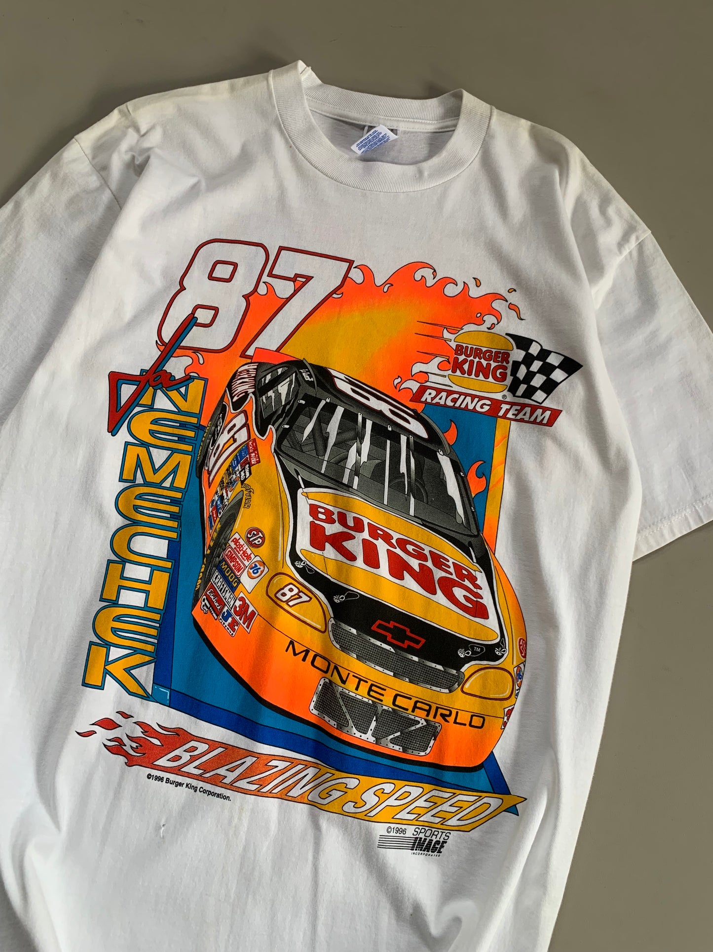 XL 1996 Joe Nemechek Burger King Racing T-Shirt