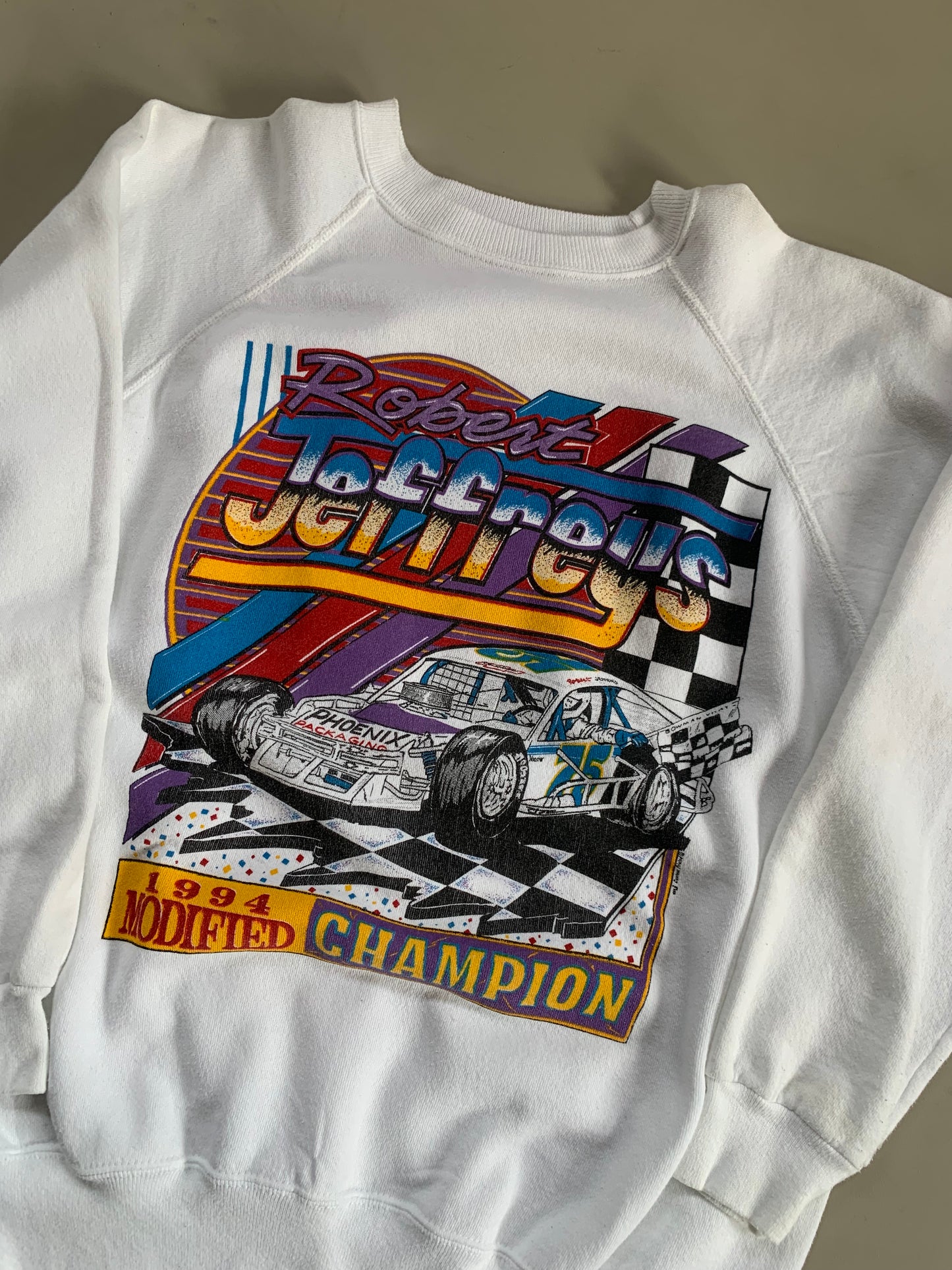 Large 1994 Modified Champion Robert Jeffrey's Sweatshirt
