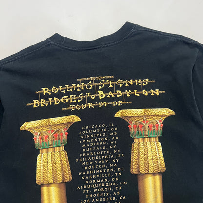 Large 1997 Rolling Stones Bridges to Babylon Tour T-shirt