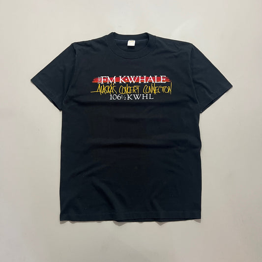 Large 1980s FM KWahle Alaska Concert Connection T-shirt