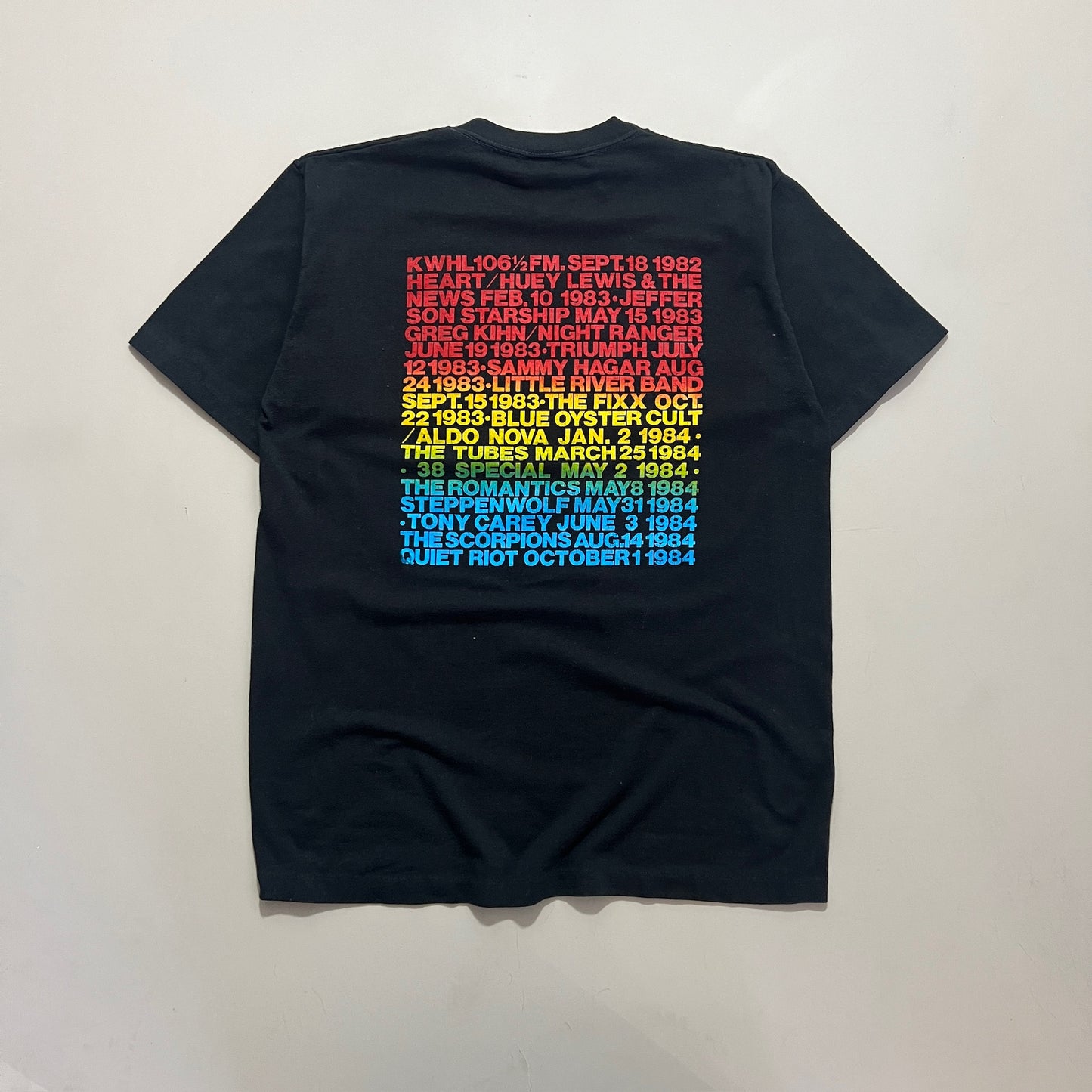 Large 1980s FM KWahle Alaska Concert Connection T-shirt