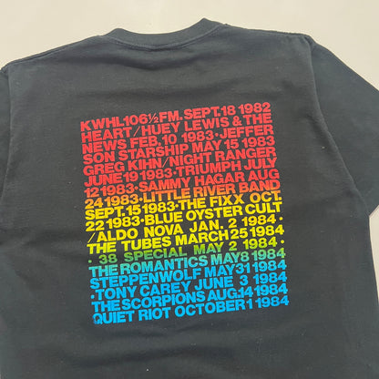Large 1980s FM KWahle Alaska Concert Connection T-shirt