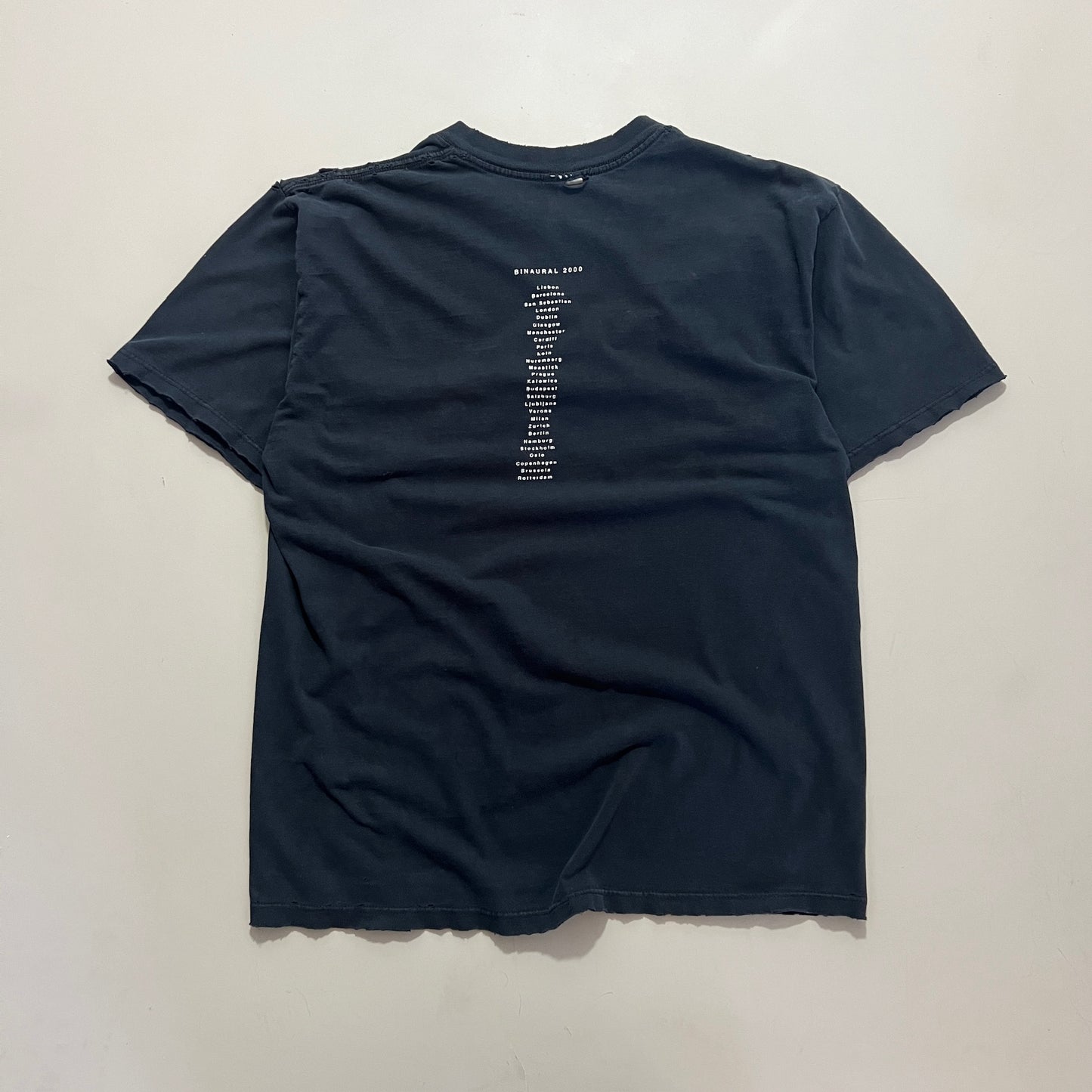 Large 2000 Pearl Jam Binaural Europe Tour T-shirt
