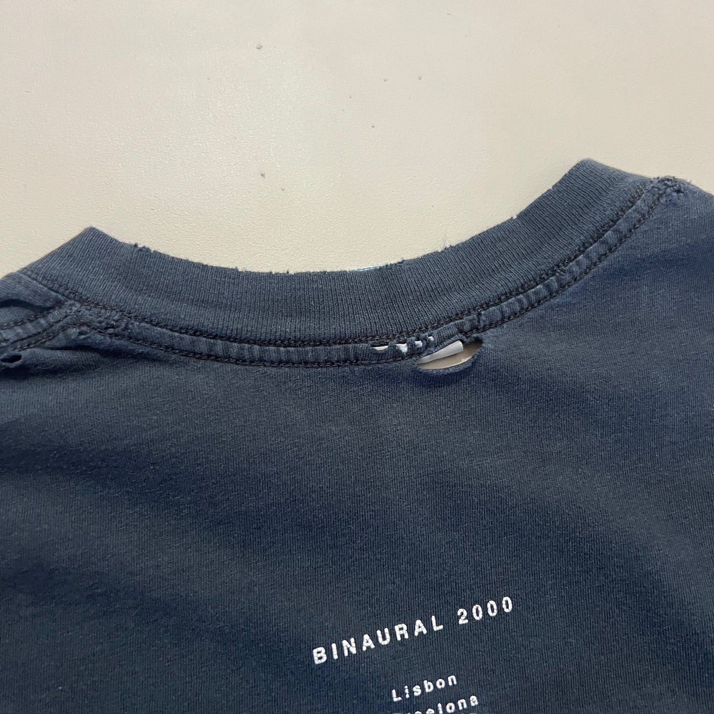 Large 2000 Pearl Jam Binaural Europe Tour T-shirt
