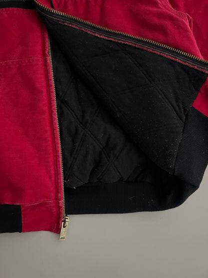 Medium 90s Cherry Red Carhartt Aztec Jacket