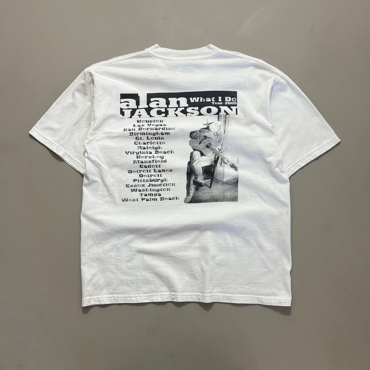 Large 2005 Alan Jackson What I Do Tour T-shirt
