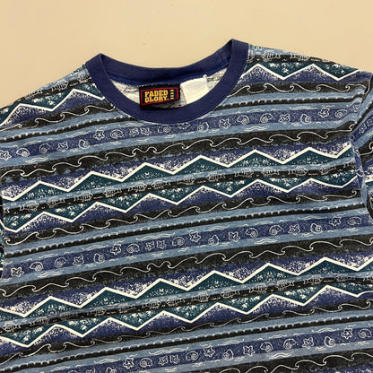 Medium 1990s Faded Glory Surf Print T-shirt