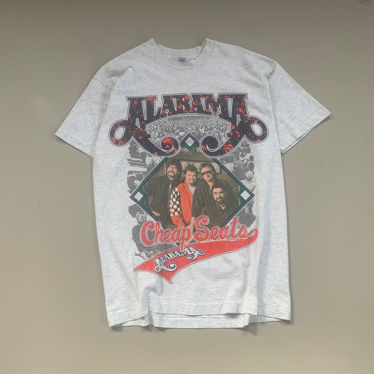 Large 1993 Alabama Cheap Seats Tour T-shirt