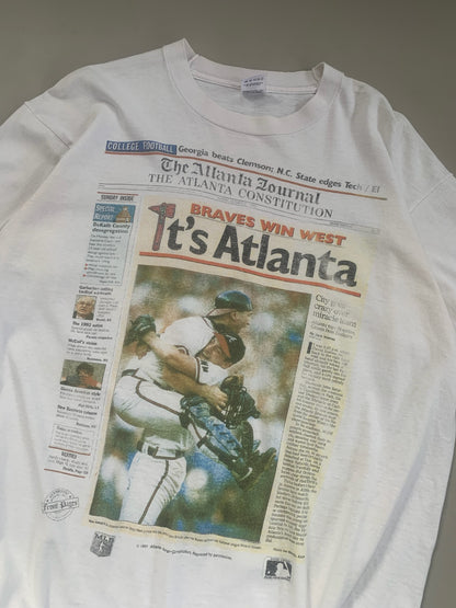 XL 1991 Atlanta Braves Atlanta Journal T-shirt