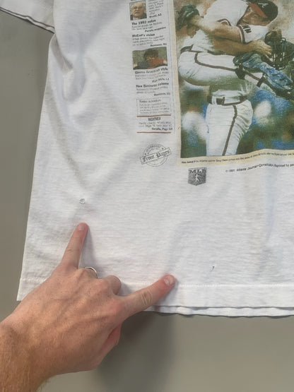 XL 1991 Atlanta Braves Atlanta Journal T-shirt