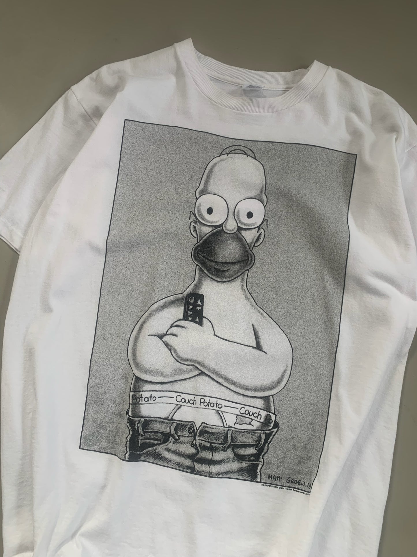 XL 1994 Homer Simpson Calvin Ad T-shirt