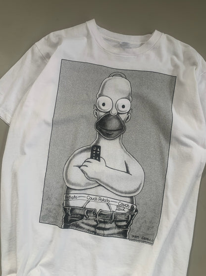 XL 1994 Homer Simpson Calvin Ad T-shirt