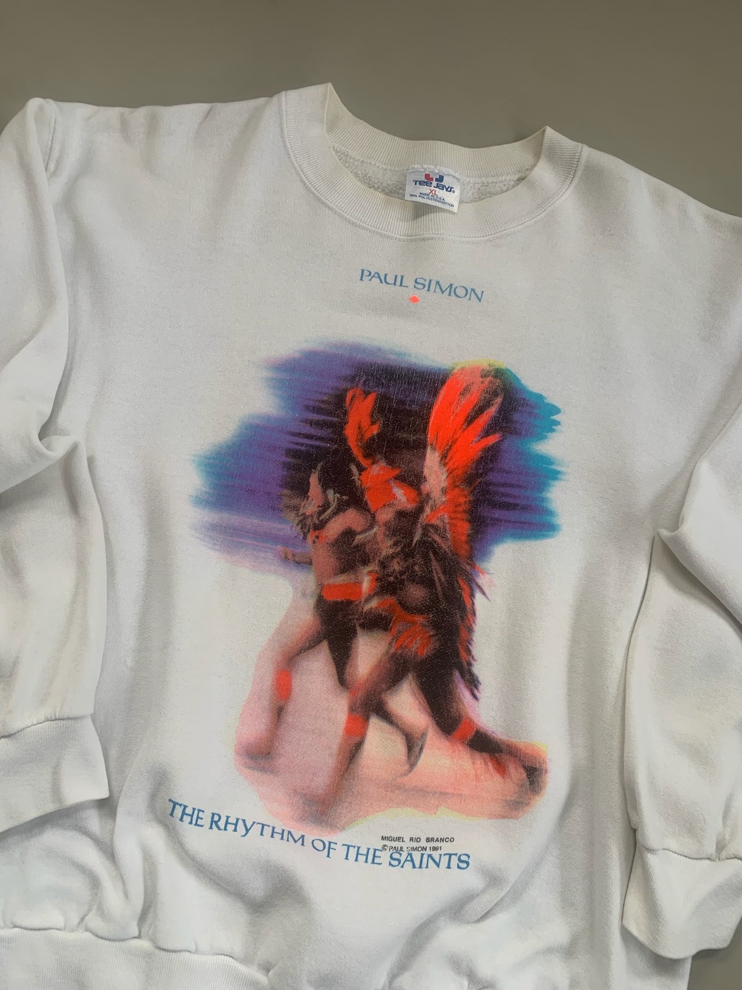 XL 1991 Paul Simon Rhythm of the Saints Sweatshirt