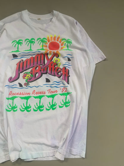 3XL 1992 Jimmy Buffet Recession Recess Tour T-shirt
