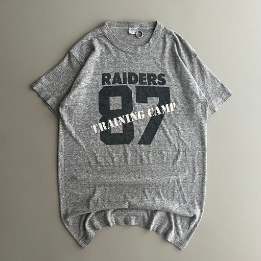 Large 1987 Los Angeles Raiders Training Camp Champion T-shirt