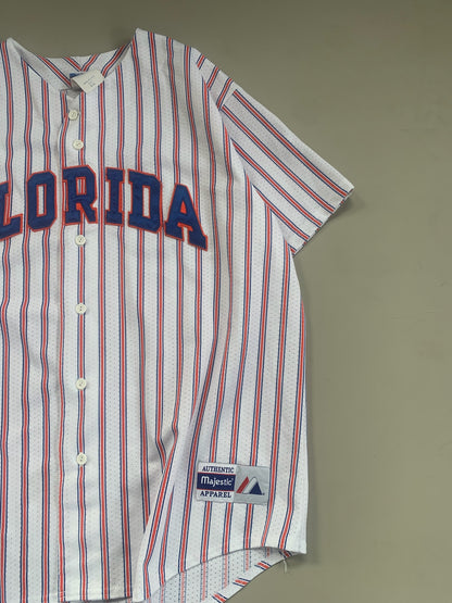 XXL 1990s Florida Gators Pin Stripe Majestic Jersey