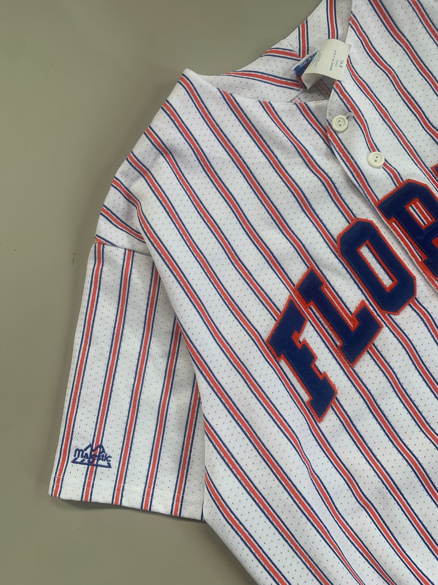 XXL 1990s Florida Gators Pin Stripe Majestic Jersey
