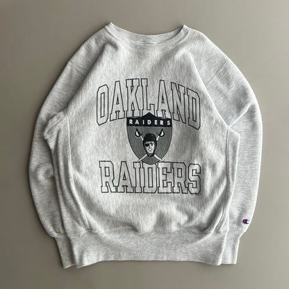 Large 90s Champion Reverse Weave Oakland Raiders Sweatshirt