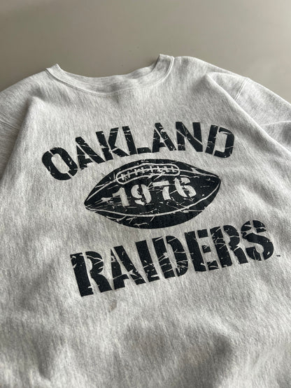 Large 90s Champion Reverse Weave Oakland Raiders Sweatshirt