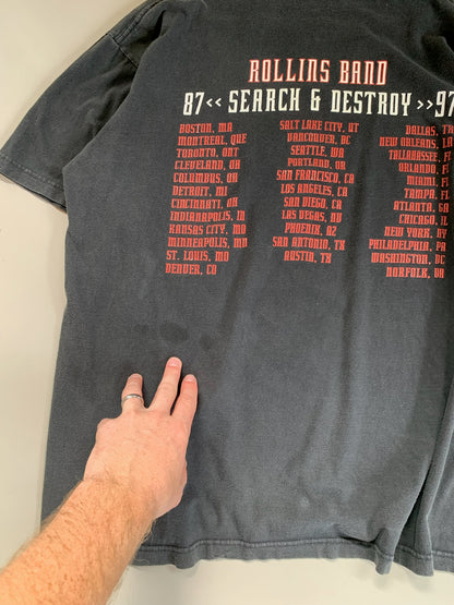 XL 1997 Rollins Band Search and Destroy T-shirt