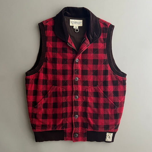 XL Denim & Supply Ralph Lauren Plaid Vest