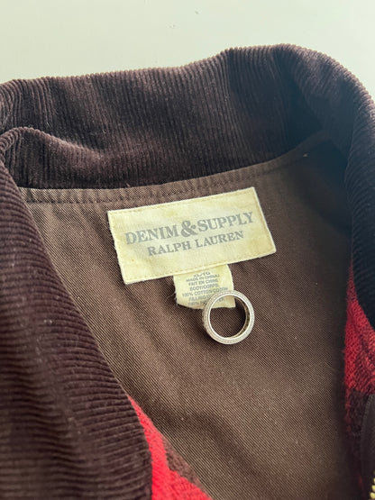 XL Denim & Supply Ralph Lauren Plaid Vest