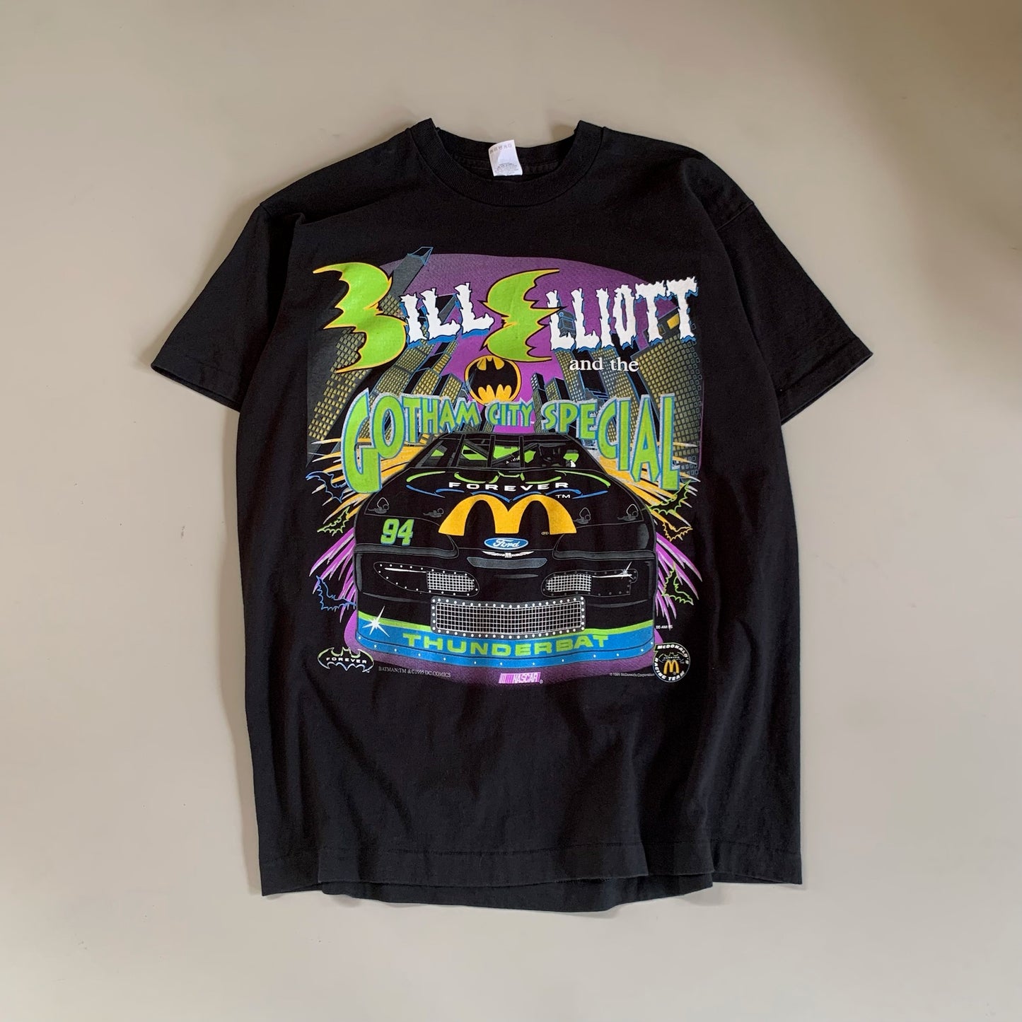 XL 1995 Bill Elliott Gotham City Special T-shirt