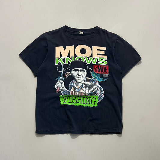 Large 1991 Moe Knows Fishing T-shirt
