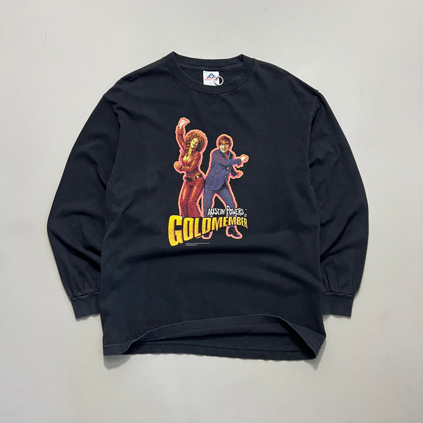 Large 2002 Austin Powers Gold Member T-shirt