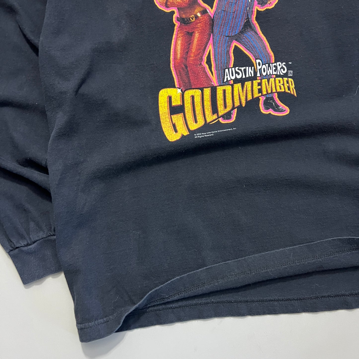 Large 2002 Austin Powers Gold Member T-shirt