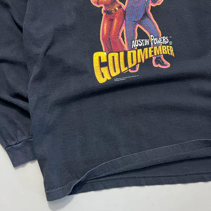 Large 2002 Austin Powers Gold Member T-shirt