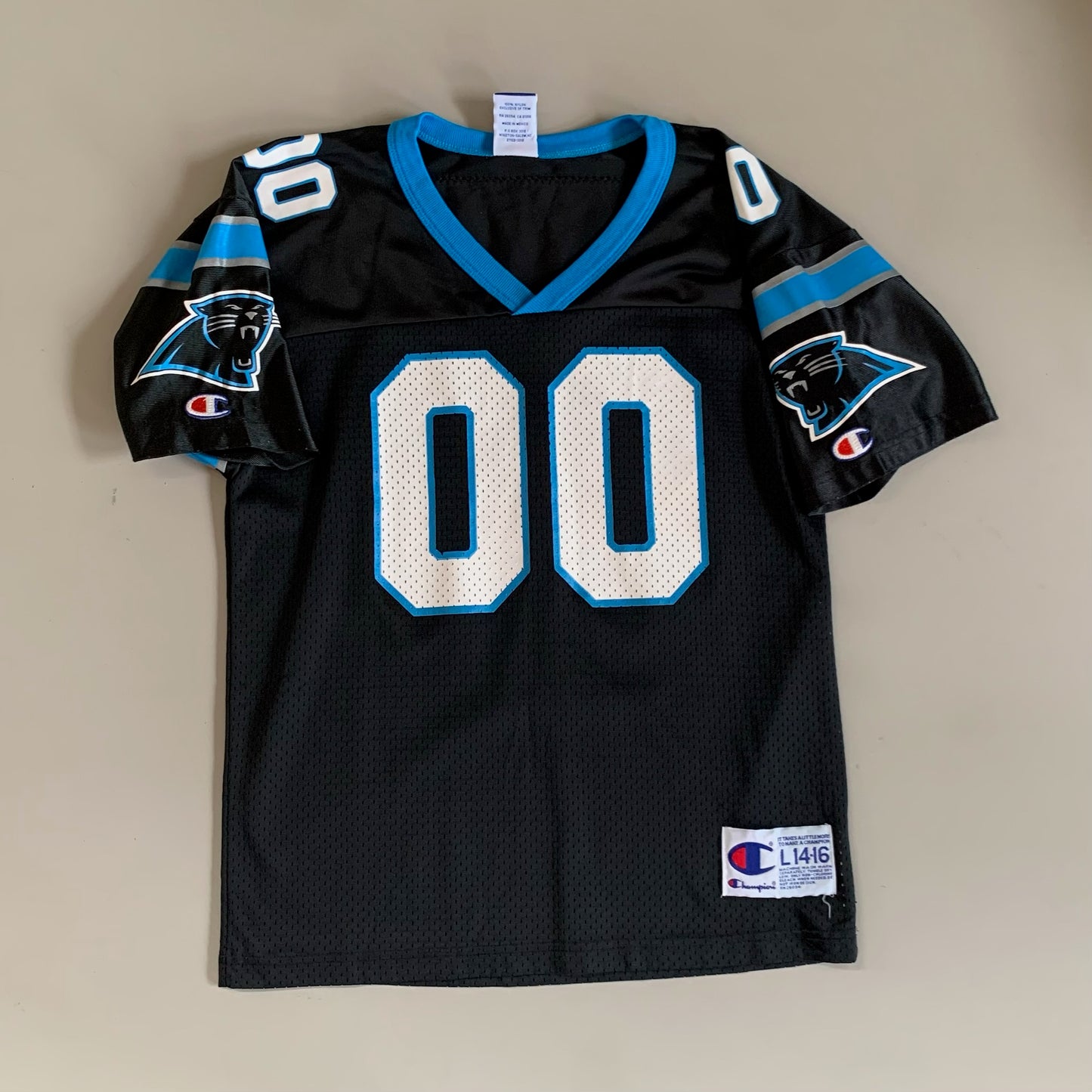 Youth Large 2000 Carolina Panthers Sir Purr Jersey