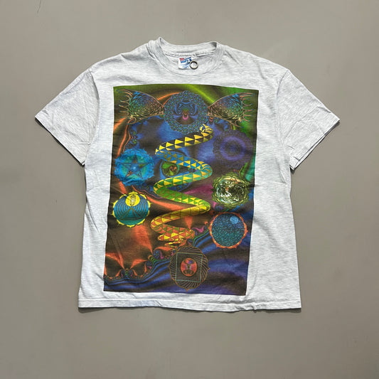 XL 1993 Trippy Fractal Art T-shirt