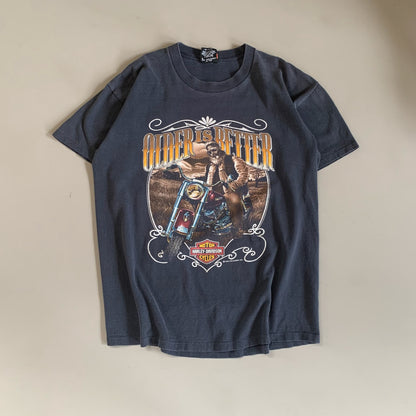 Large 1990 Harley Davidson Older is Better T-shirt