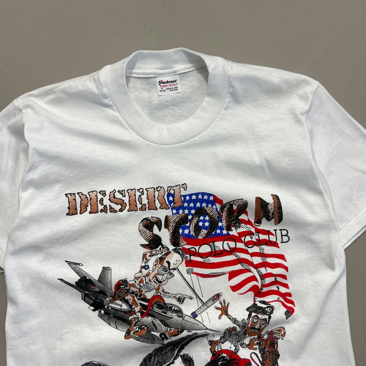 Medium 1990 Desert Storm Polo Club T-shirt