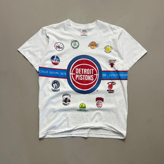 Large 1990 NBA Detroit Pistons T-shirt
