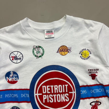 Large 1990 NBA Detroit Pistons T-shirt