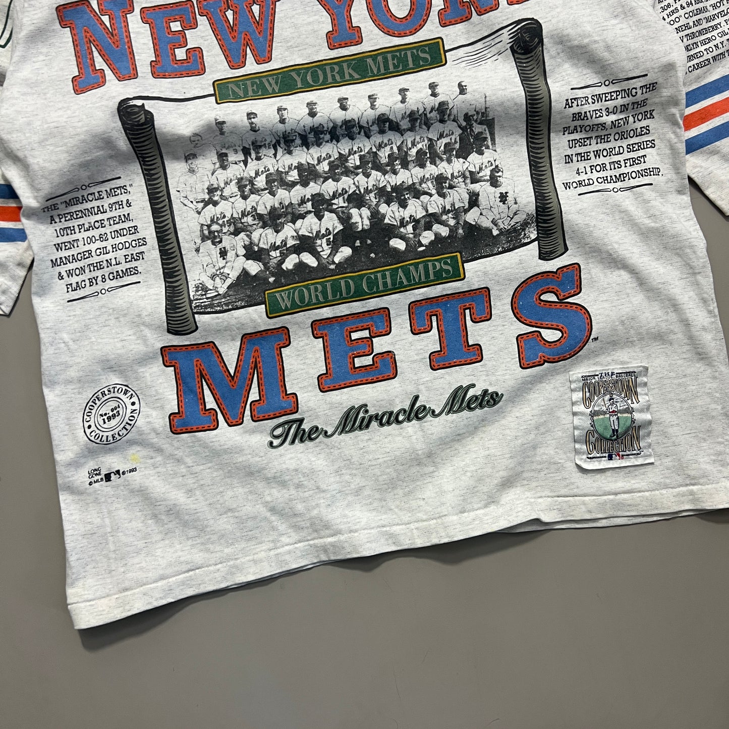 XL 1993 New York Mets Cooperstown Shirt