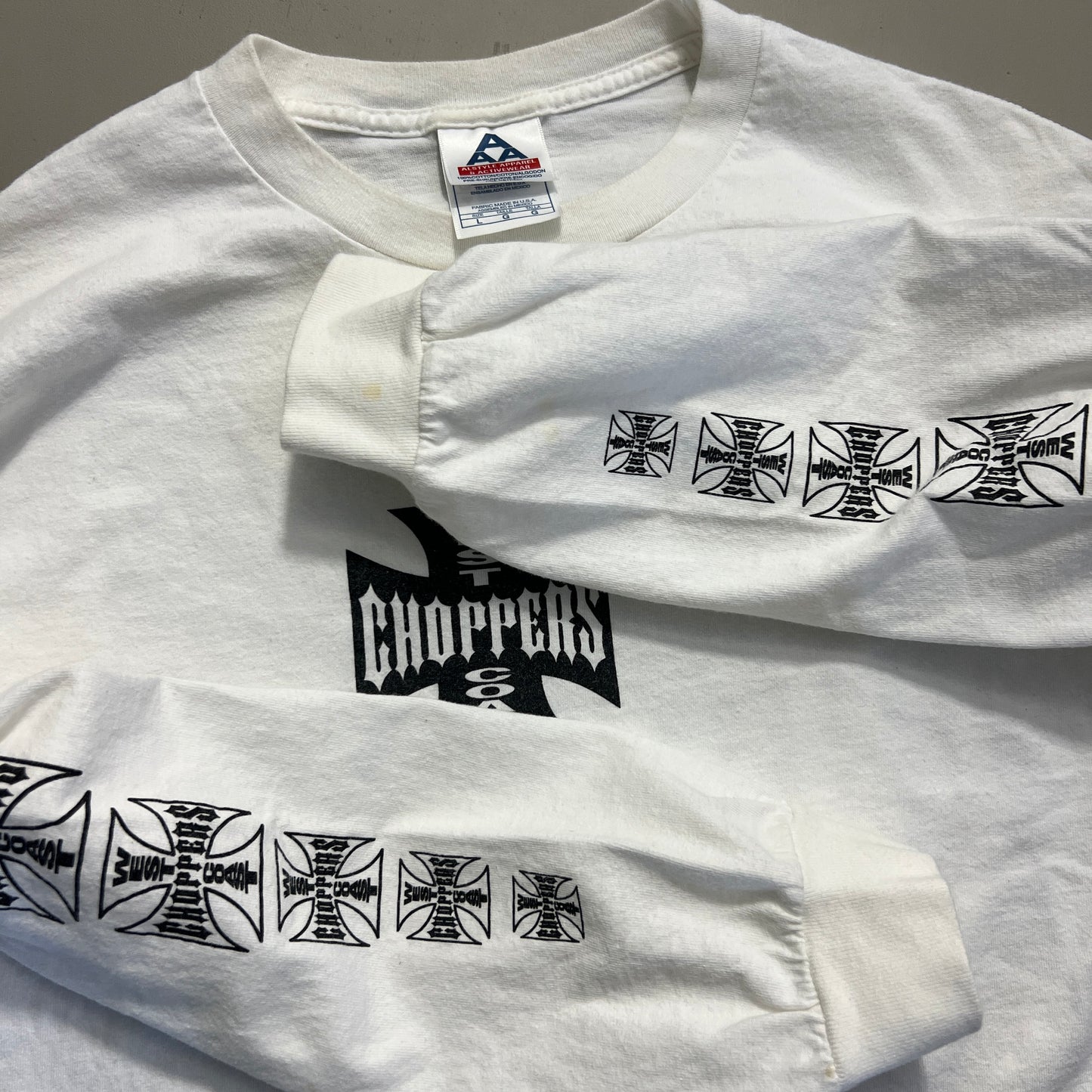 Large 2000s West Coast Choppers Long Sleeve T-shirt