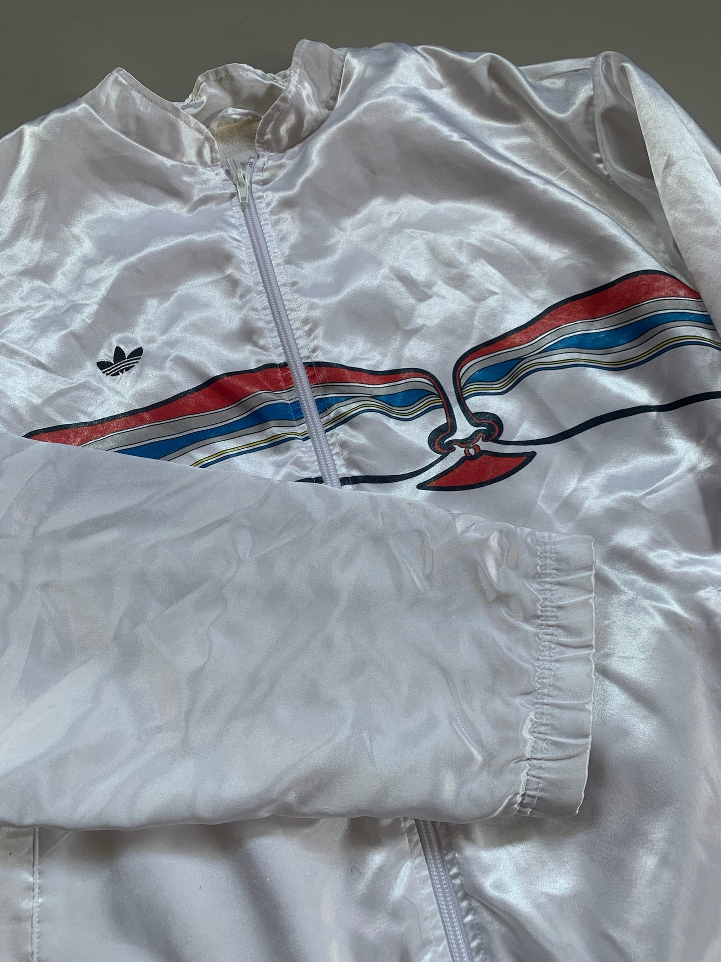 Large 1980s Adidas Ivan Lendl Tennis Jacket