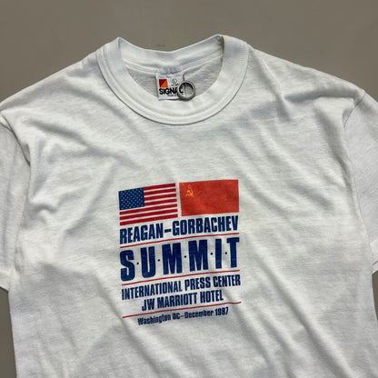 Large 1987 Reagan - Gorbachev Summit T-shirt