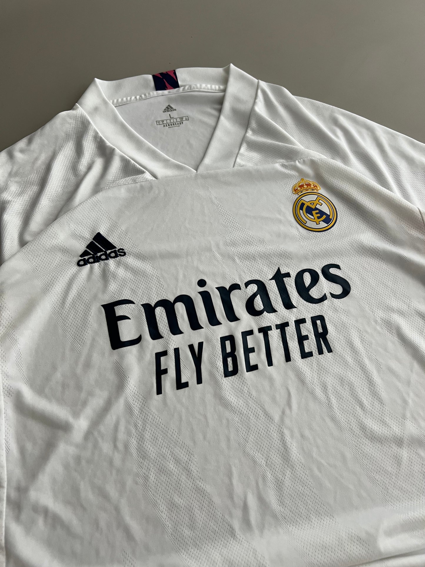 Large Adidas Real Madrid Emirates Flybetter 3rd Kit