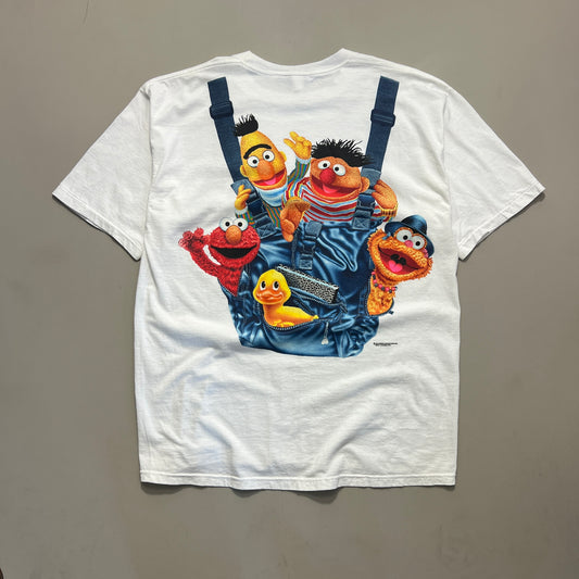 XL 90s Sesame Street Overalls T-shirt