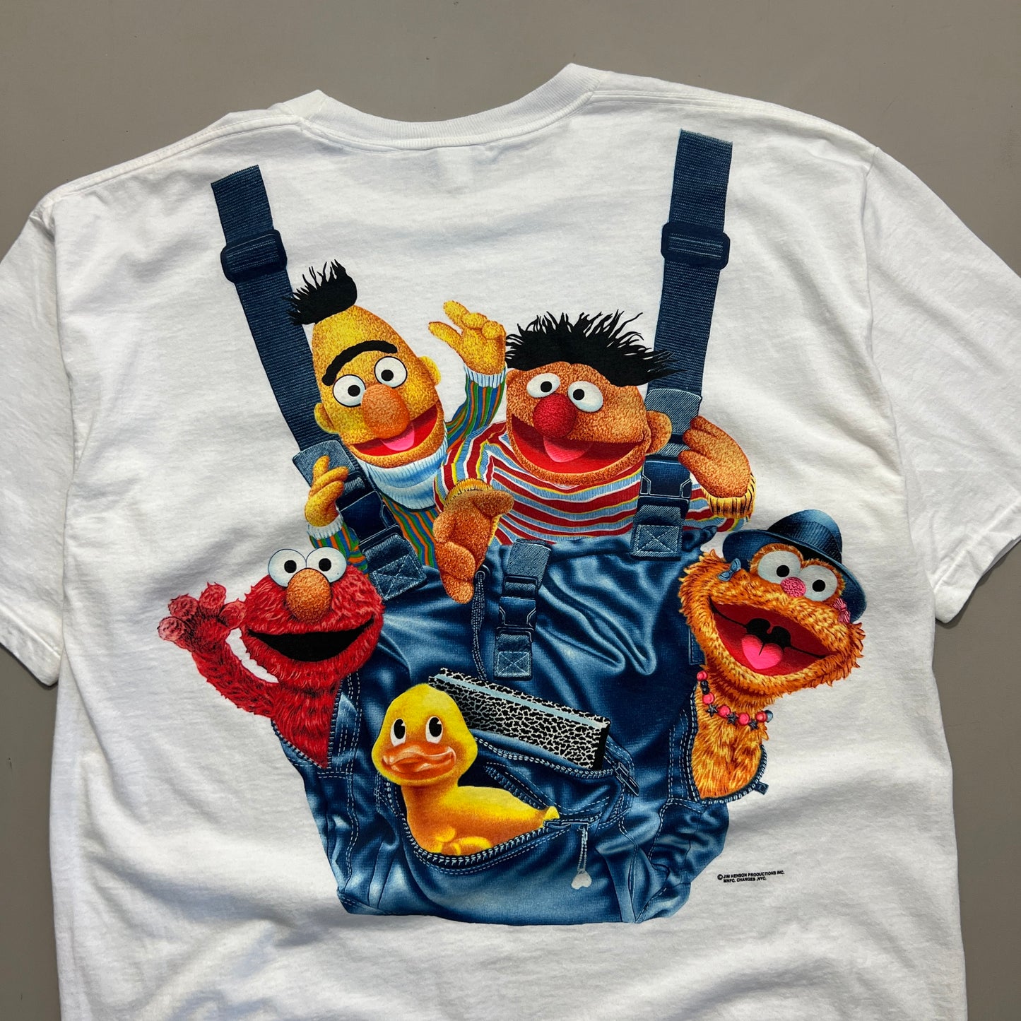 XL 90s Sesame Street Overalls T-shirt